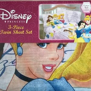 Disney Princess Dear Diary 3 Piece Twin Sheet Set